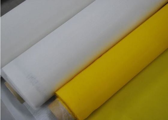 China Cor branca 9T~200T 380cm 100% malhas da impressão da tela do poliéster fábrica