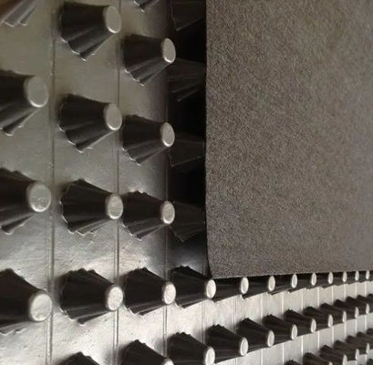 Qualidade  Black HIPS Dimple Plastic Drainage Board ISO9001 Certificated fábrica