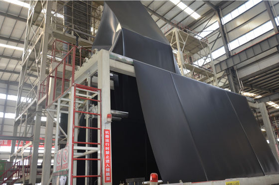TR131 Hdpe preto material Geomembrane para a lagoa de peixes do camarão da cultura aquática da represa